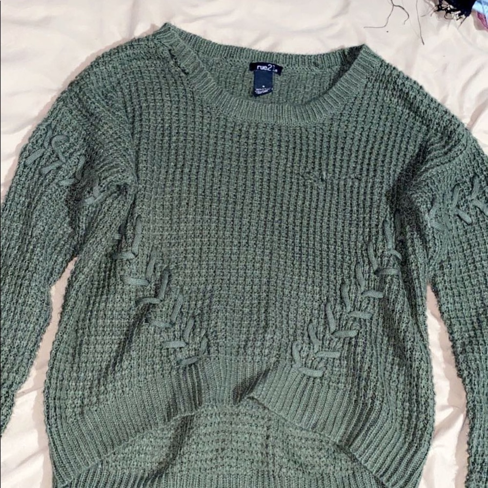 cute green sweater